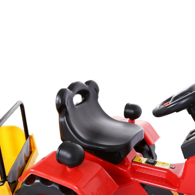 Kids Electric Ride On Tractor Toy With Trailer