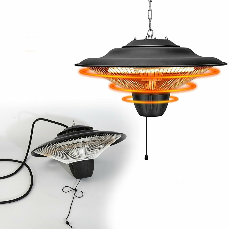 Powerful Hanging Electric Indoor / Outdoor Patio Heater