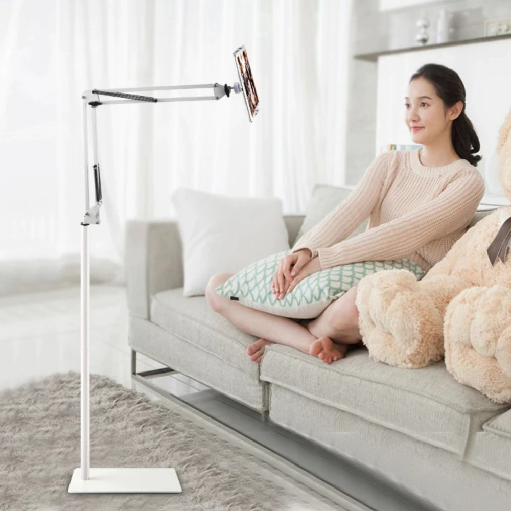 Portable Adjusting iPad/Tablet Holder Floor Stand