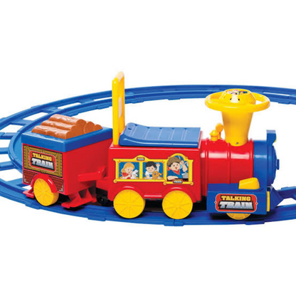 Kids Battery Powered Ride On Toy Train With Track