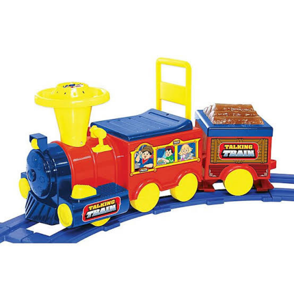 Kids Battery Powered Ride On Toy Train With Track