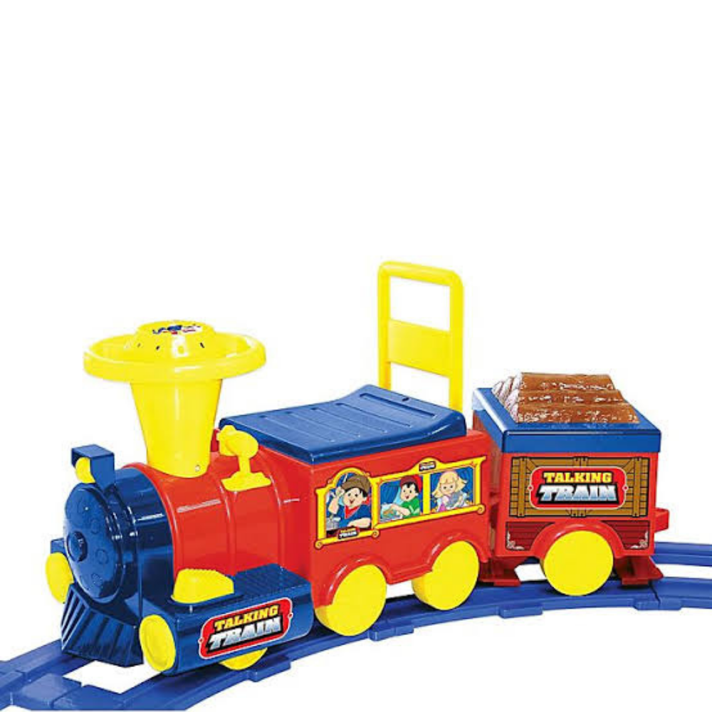 Kids Battery Powered Ride On Toy Train With Track