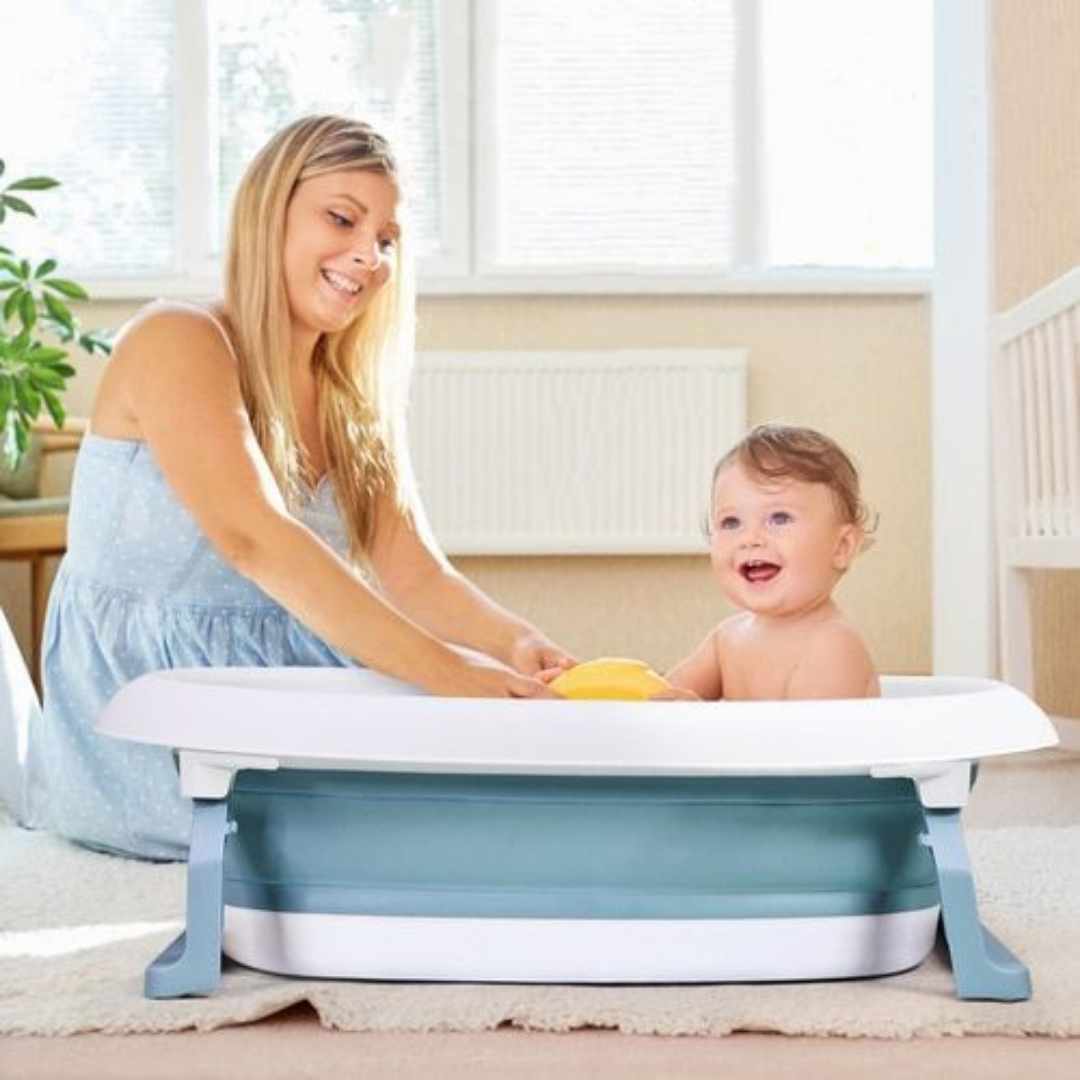 Large Collapsible Newborn Baby Bathing Bathtub