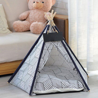 Large Pop Up Pet Dog Teepee Bed Tent