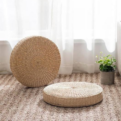 Natural Round Meditation Floor Pillow Cushion