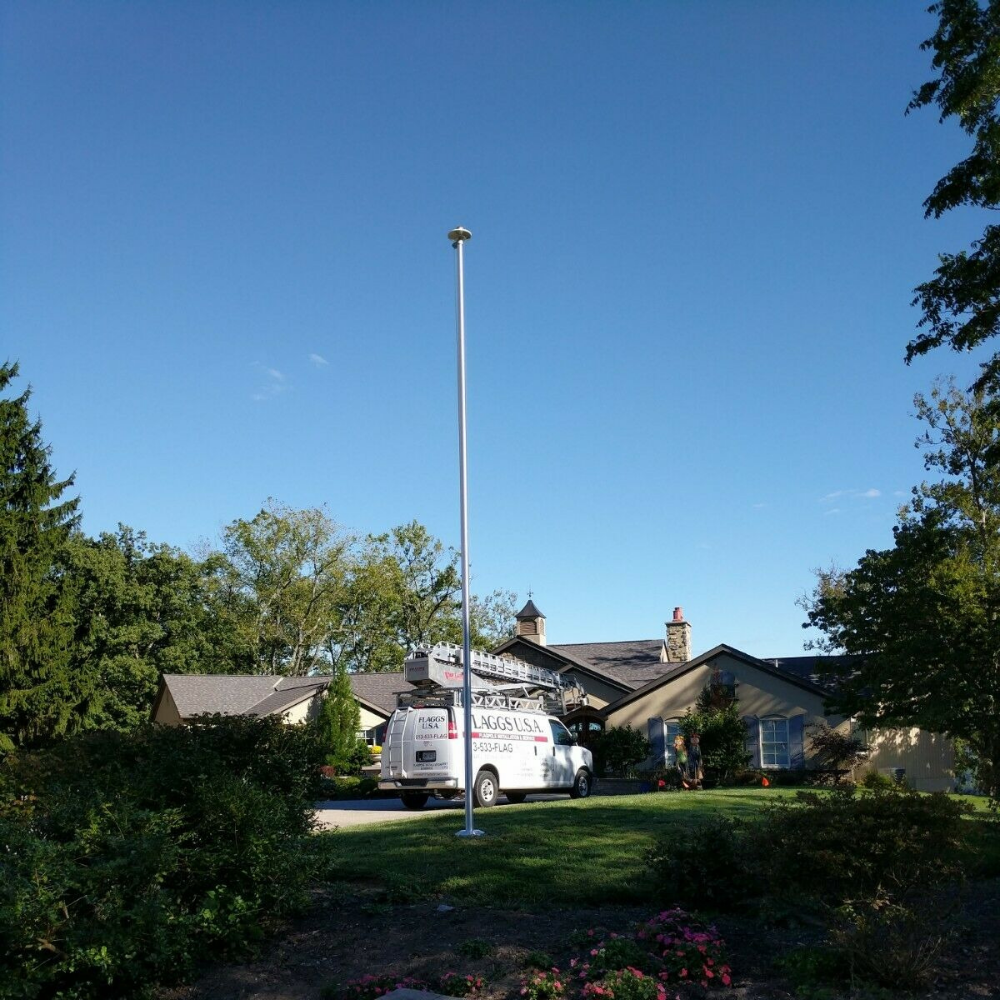 Powerful Solar Powered Flagpole LED Light