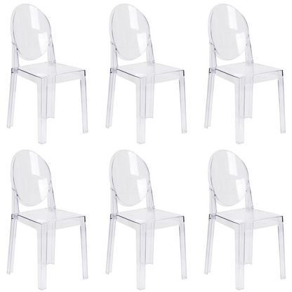 Modern Clear Acrylic Dining Vanity Desk Chair