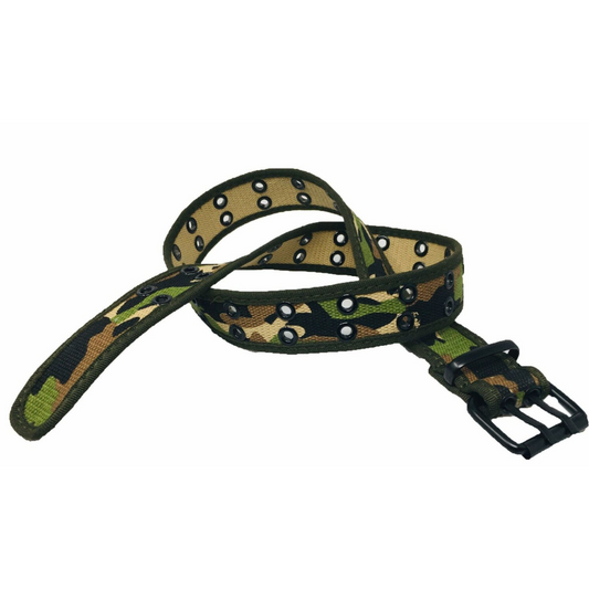 Mens Wide Camo Rugged Tactical Wilderness Belt