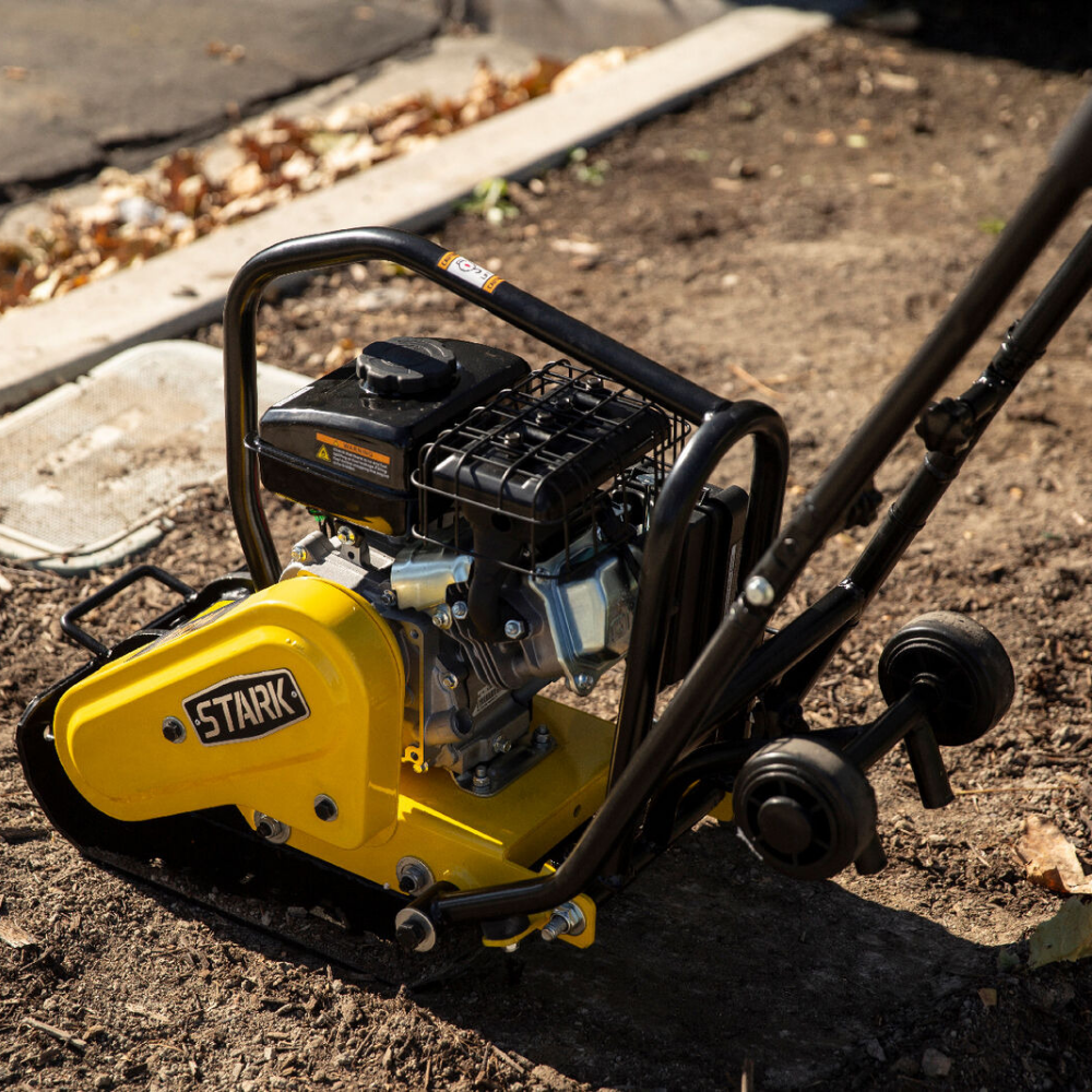 Powerful Walk Behind Vibratory Soil Dirt Plate Compactor 79cc