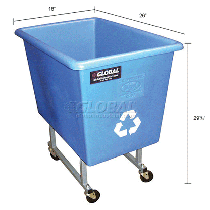 Large Wheeled Trash / Recycling Garbage Container Waste Bin