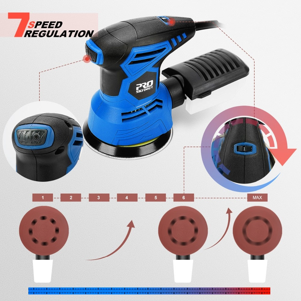 Electric Handheld Orbital Palm Sander Machine