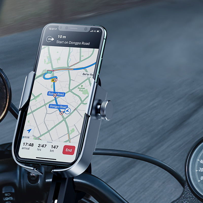 Premium Motorcycle Cell Phone Holder Handlebar Mount