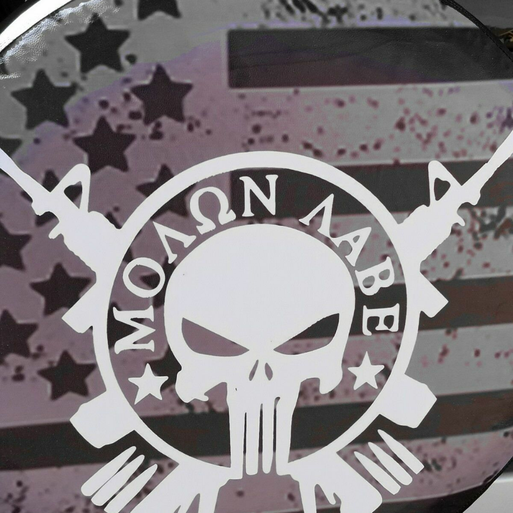 Large American Flag Jeep Wrangler Spare Tire Cover 29" - 30"