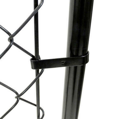 Large Heavy Duty Chain Link Black Metal Fence Gate 4' x 3'3"