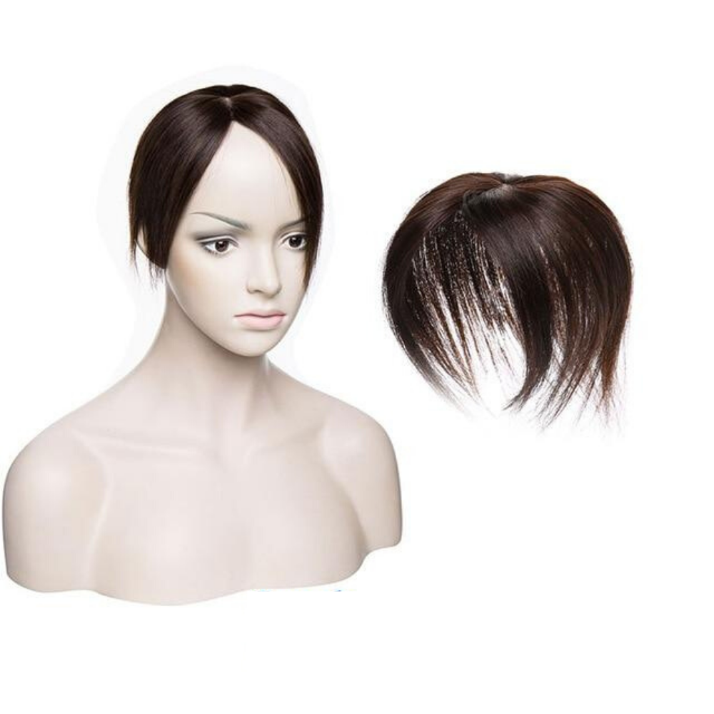 Human Hair Clip On Hair Topper Pieces For Women.