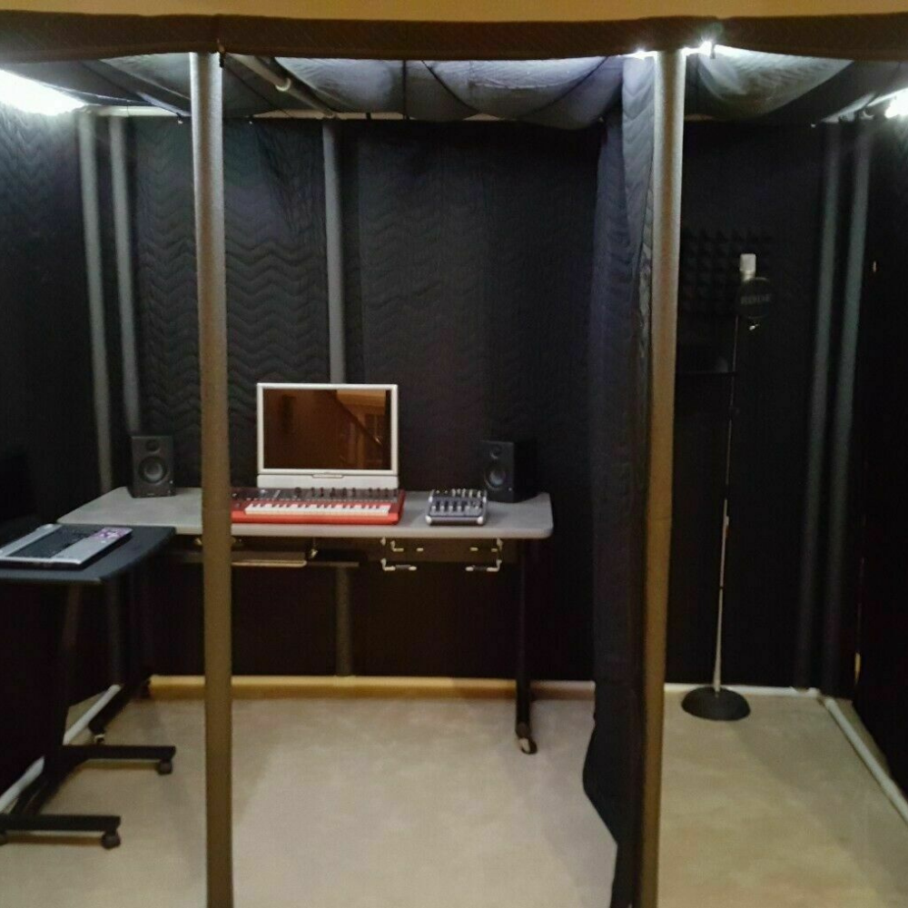 Ultimate Portable Sound Absorbing Recording Isolation Vocal Studio Booth