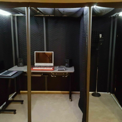 Ultimate Portable Sound Absorbing Recording Isolation Vocal Studio Booth