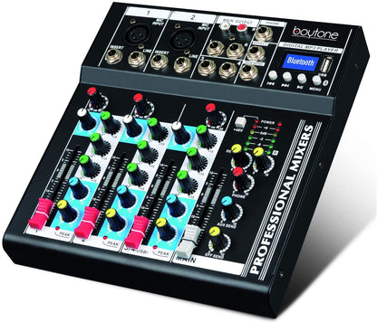 Portable Compact Digital Studio USB Sound 4 Channel Music Mixer