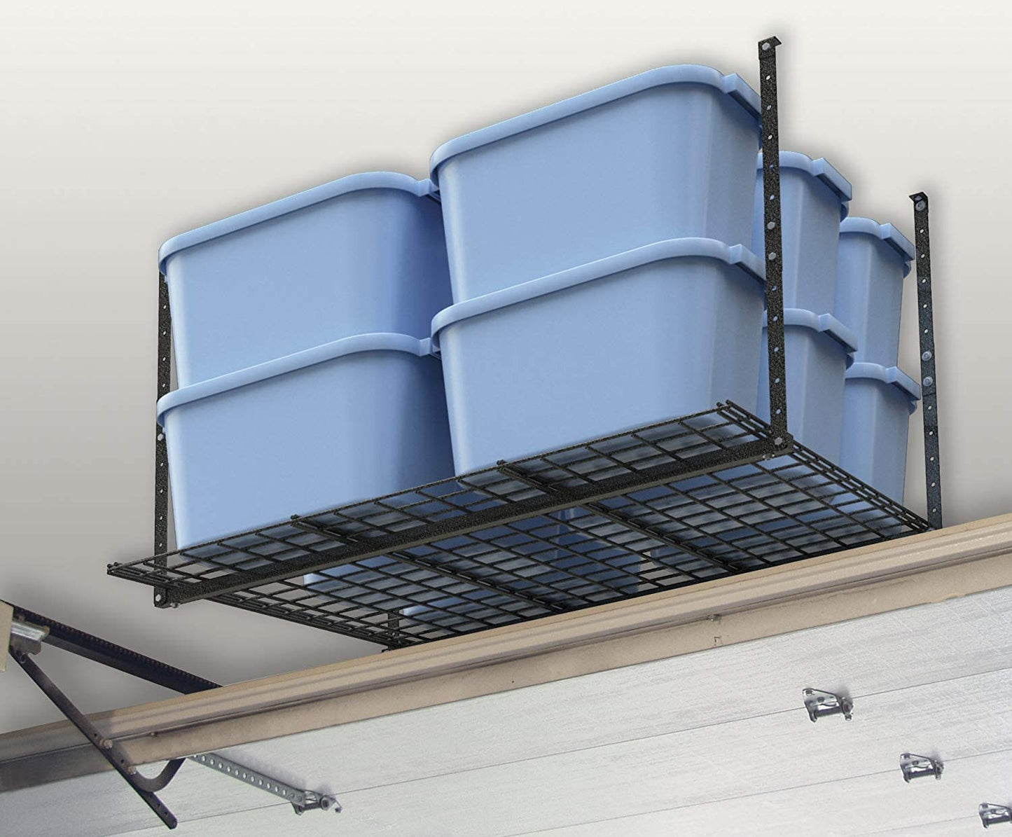 Large Heavy Duty Overhead Hanging Ceiling Garage Storage Shelf Rack