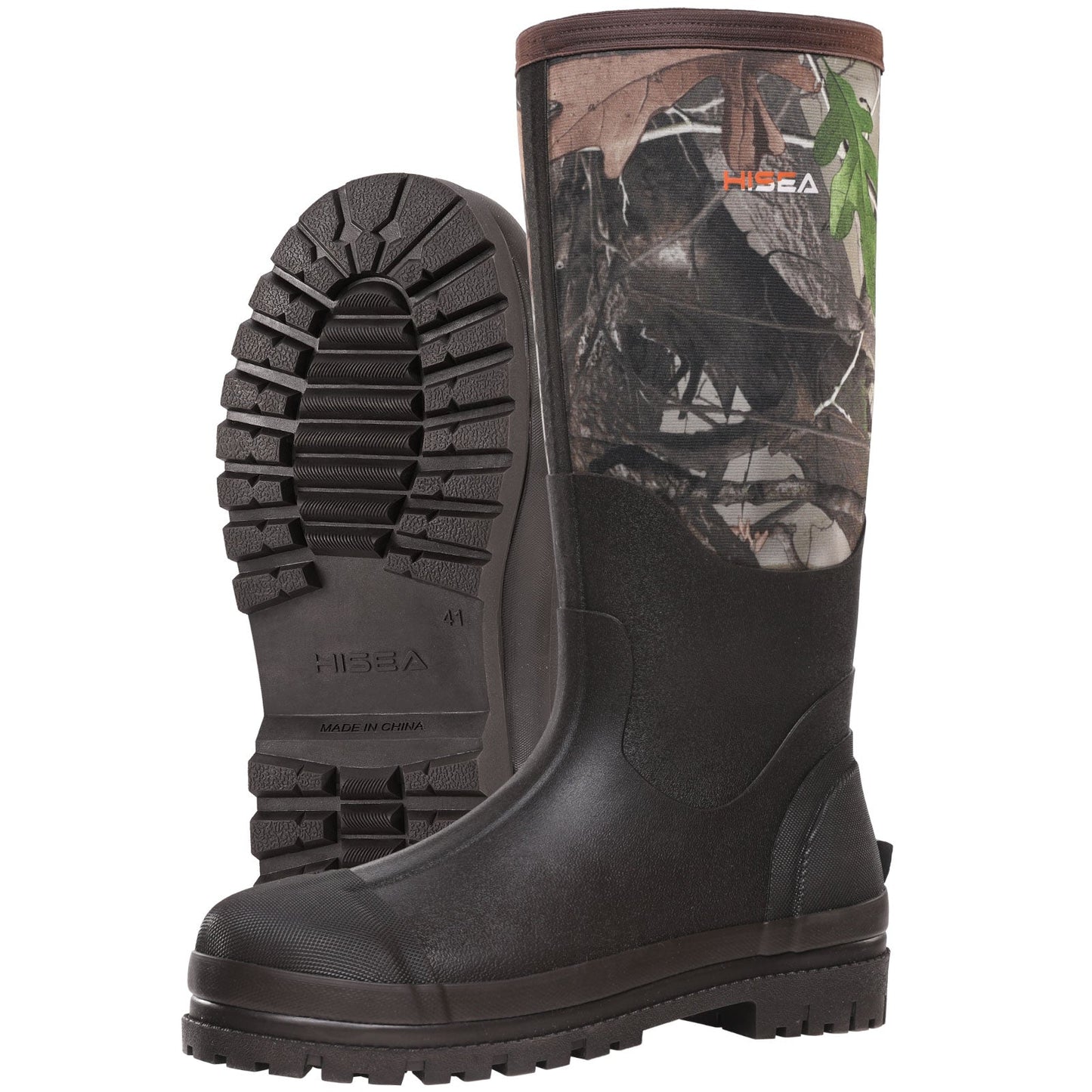 Mens Insulated Waterproof Rubber Rain Boots