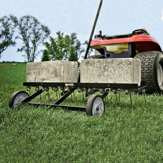 Heavy Duty Pull Behind Lawn Grass Dethatcher 40"