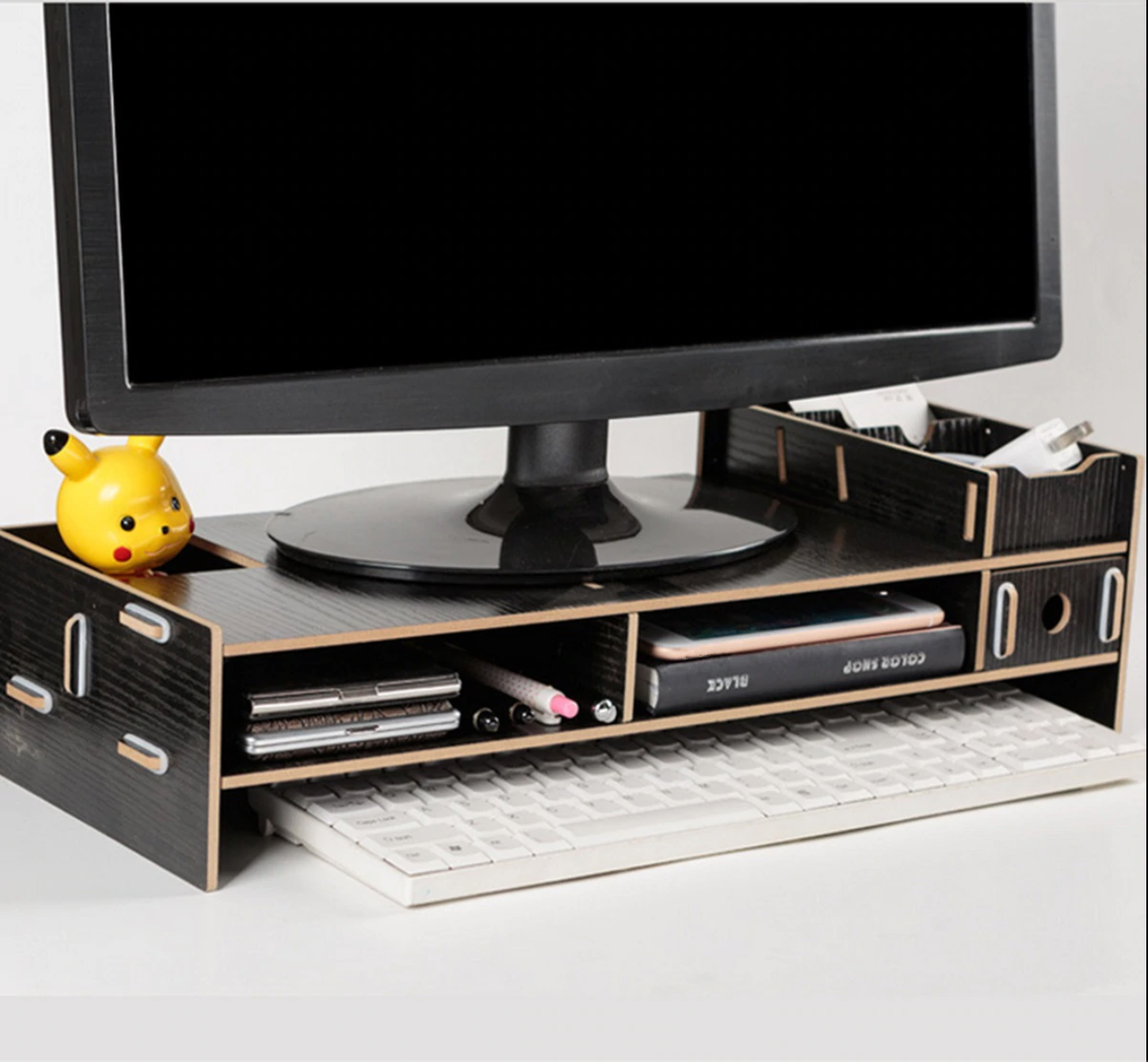 Computer Monitor Riser Mount Stand With Drawer