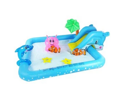 Kids Backyard Inflatable Blow Up Water Slide Pool