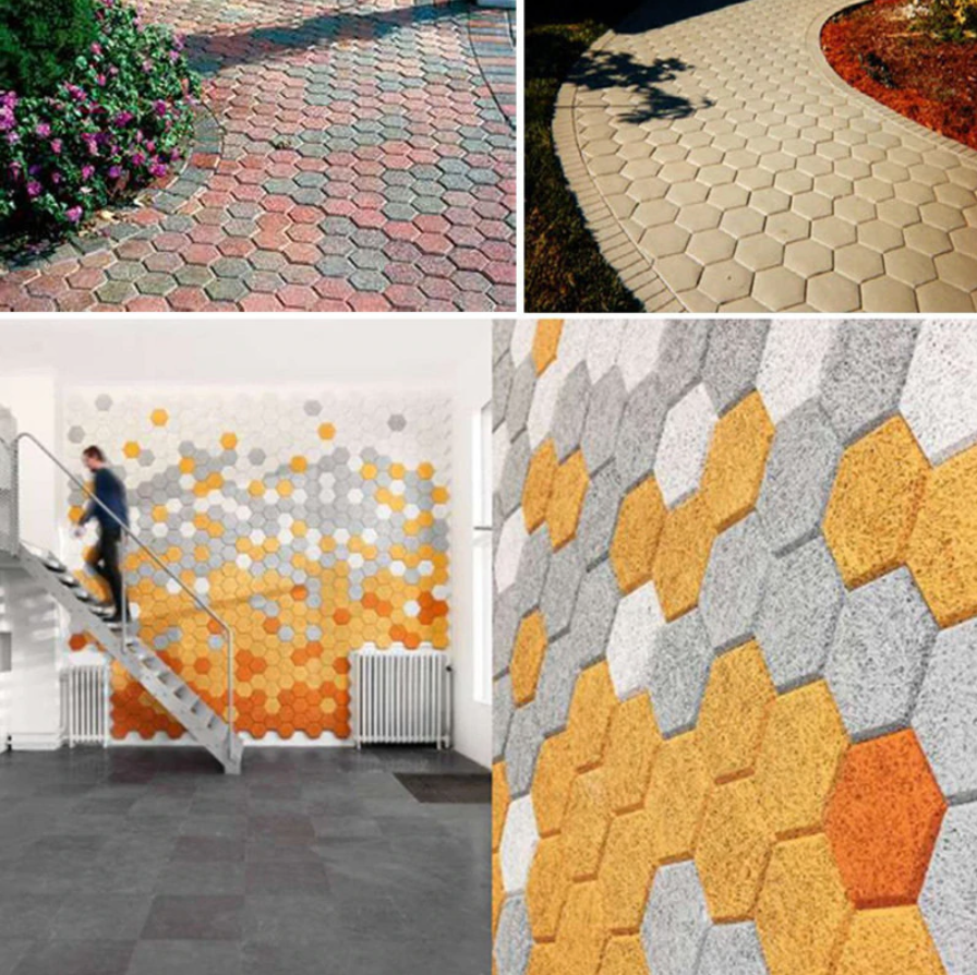 Concrete Paving Stepping Stone Path Molds 7 Piece