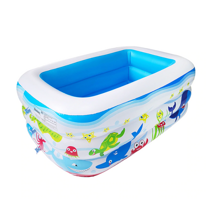 Inflatable Blow Up Above Ground Plastic Swimming Pool