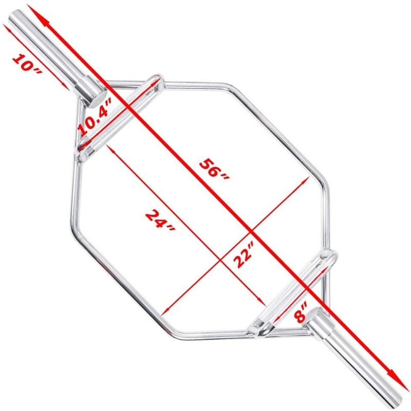 Heavy Duty Hexagon Deadlift Trap Shrug Bar