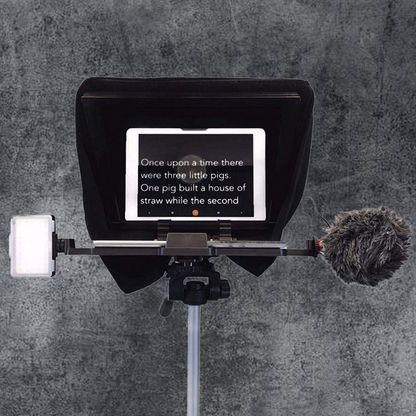 Universal Compact Cue Parrot iPad Teleprompter With Beam 12.9"