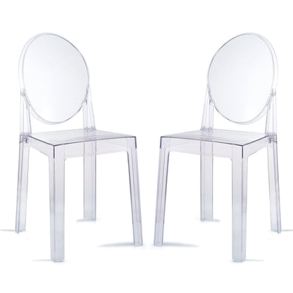 Modern Clear Acrylic Dining Vanity Desk Chair