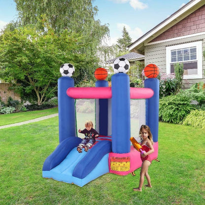 Inflatable Kids Indoor/Outdoor Jumping Blow Up Bounce House With Slide