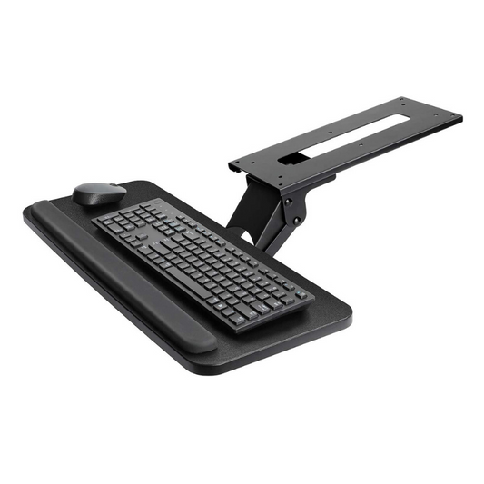 Premium Adjustable Under Desk Clamp On Keyboard Drawer Tray