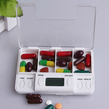 Smart Alarm Small Daily Pill Box Organizer