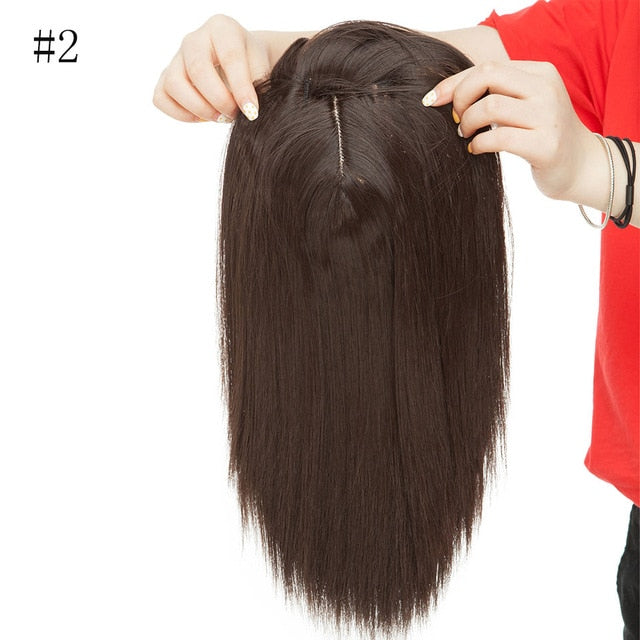 Clip On Hair Topper Pieces Synthetic Wiglet For Women.