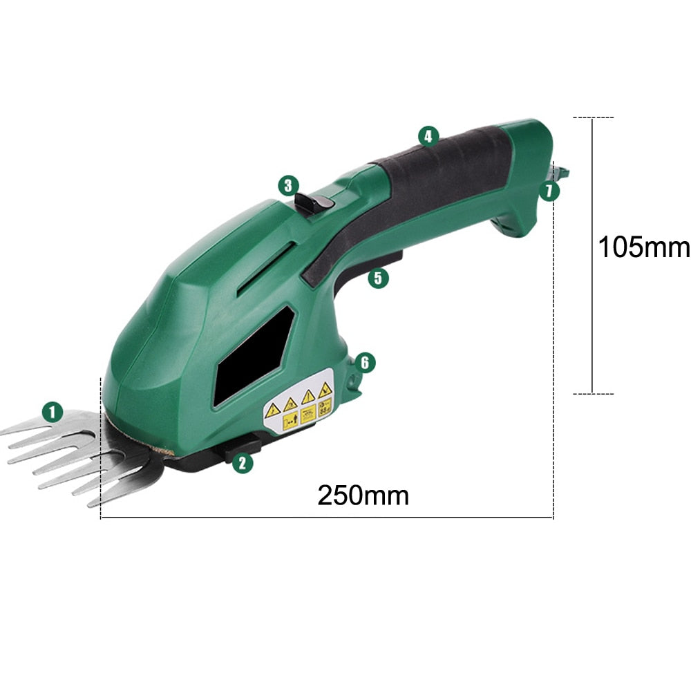 Premium Cordless Electric Hedge Trimmer Battery Powered