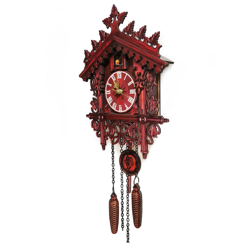 Antique Battery Operated Cuckoo Wall Clock