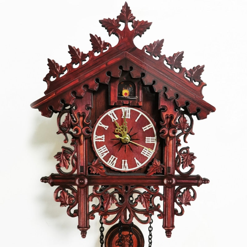 Antique Battery Operated Cuckoo Wall Clock