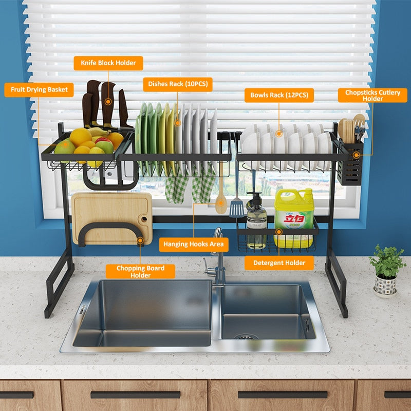 Over Kitchen Sink Dish Drying Rack