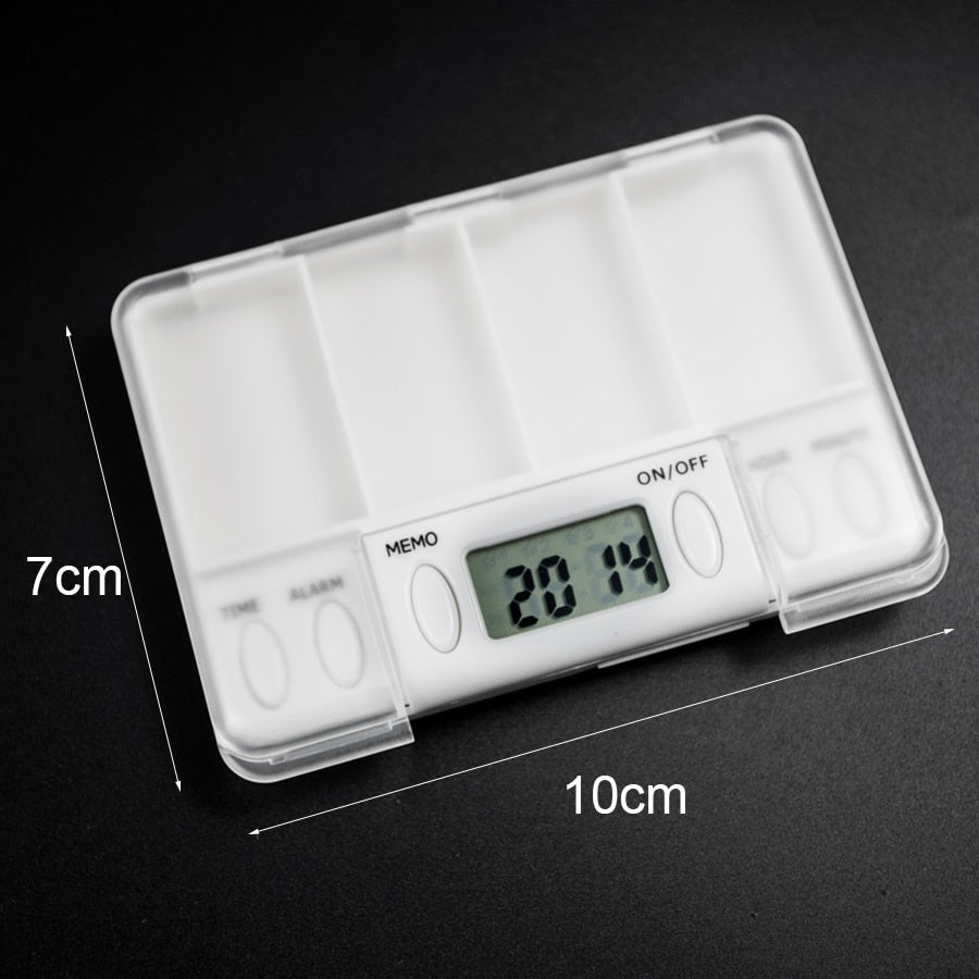 Smart Alarm Small Daily Pill Box Organizer