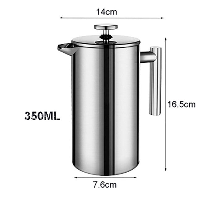 French Press Coffee Maker Stainless Steel