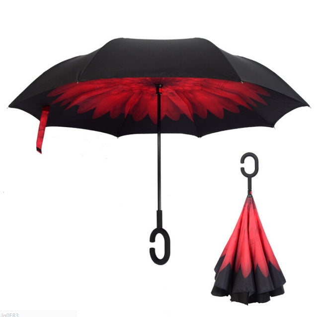 Upside Down Inverted Rain Umbrella