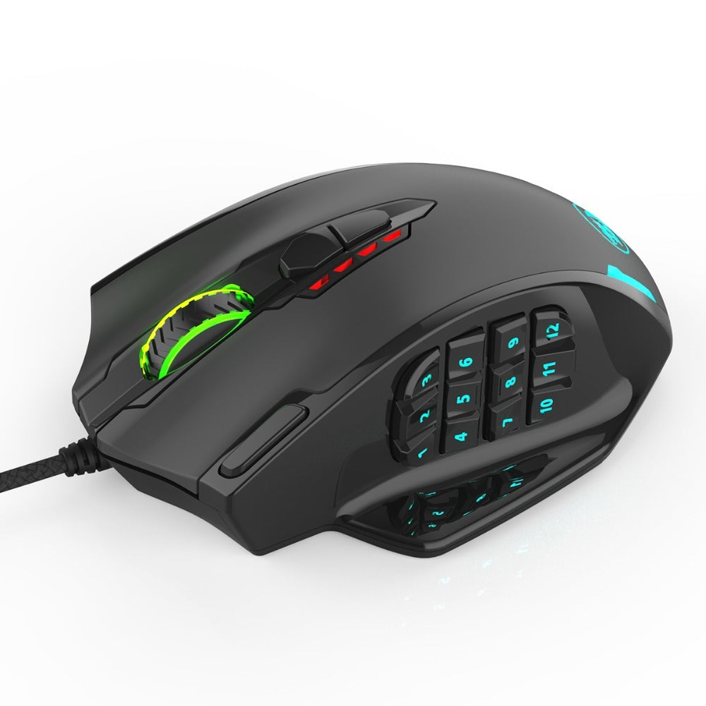 Wired Light RGB PC Gaming Mouse With Side Buttons