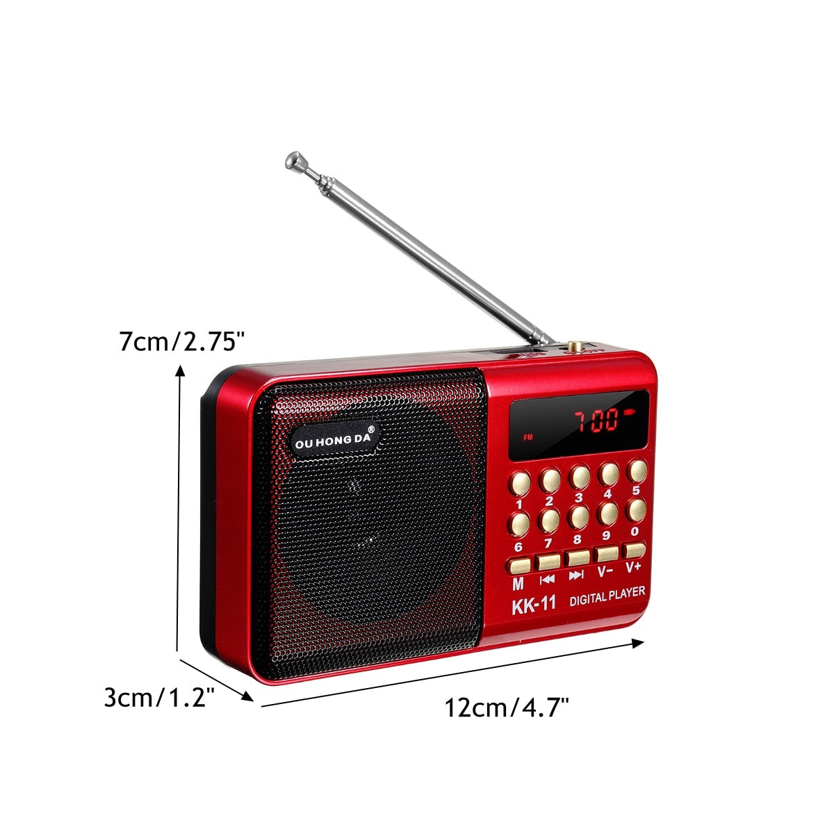 Small Portable AM FM Radio