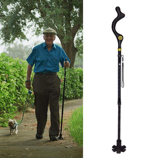 Walking Foldable Posture Cane Collapsible Stick