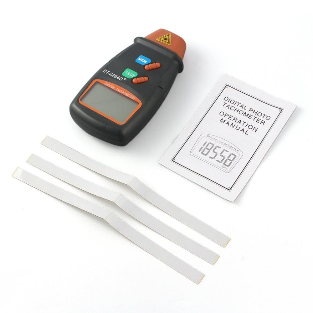 Small Handheld Digital Engine Tachometer RPM Gauge