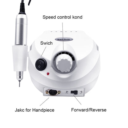 Professional Electric Nail File Drill Machine Kit.