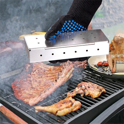 Premium Gas Grill Wood Chip Smoker Box