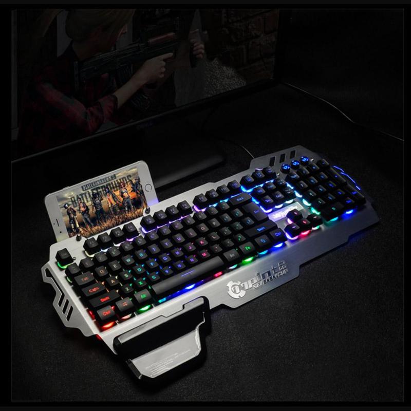 Premium Light Up PC RGB White Gaming Keyboard